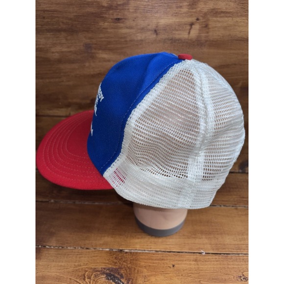 Vintage 80s Kennedy Space‎ Center Florida Mesh Snapback Trucker Hat Cap USA *SEE - Picture 2 of 6